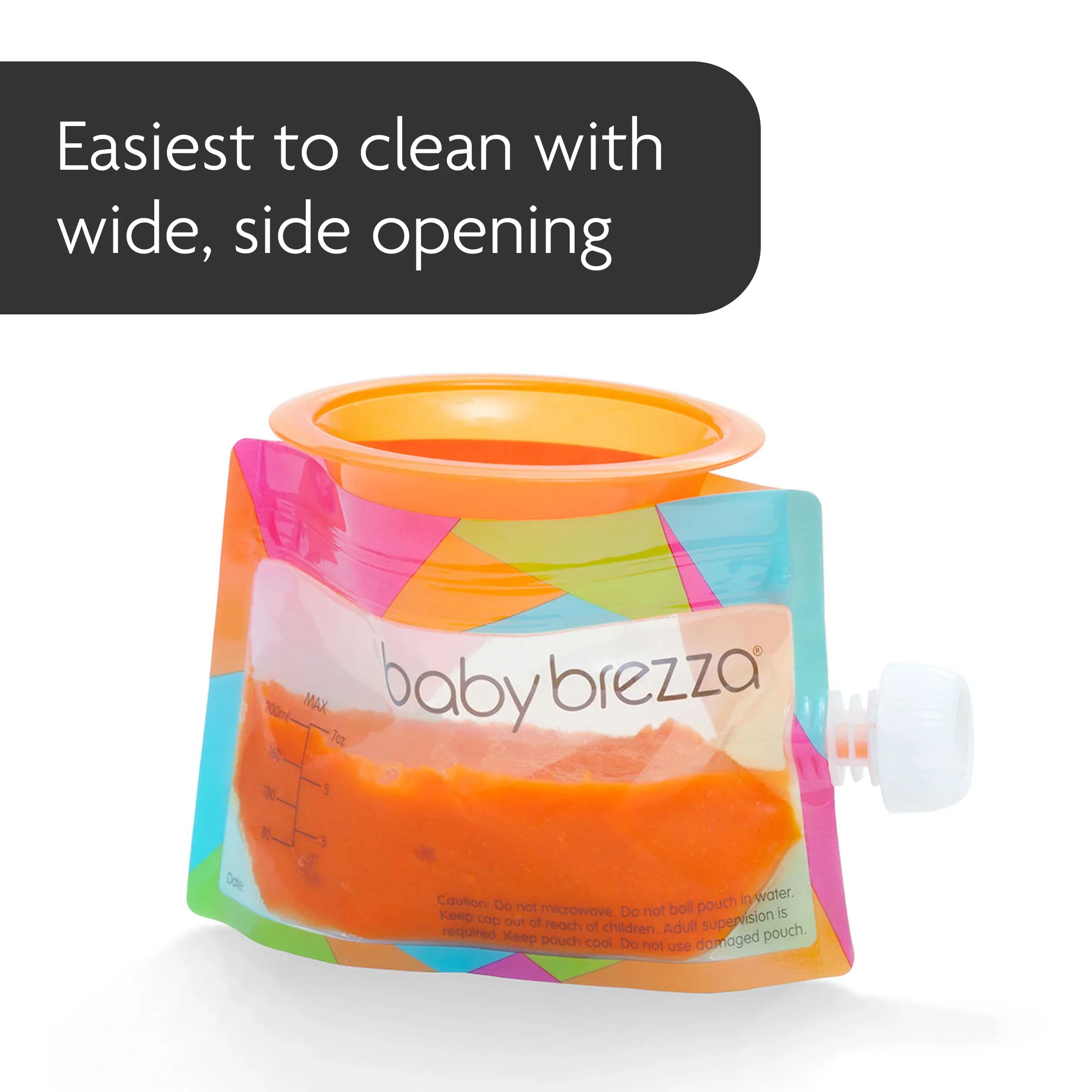 Baby Brezza Reusable Baby Food Pouches - Image 3